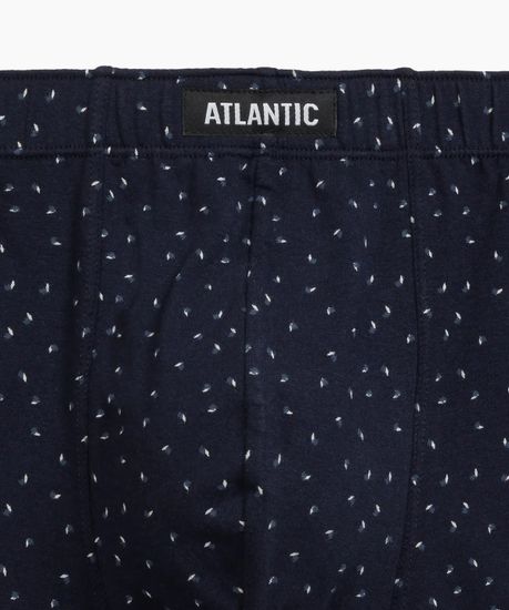 Трусы мужские боксеры (3шт), Atlantic 3MH-199, темно-синий + серый меланж + голубой