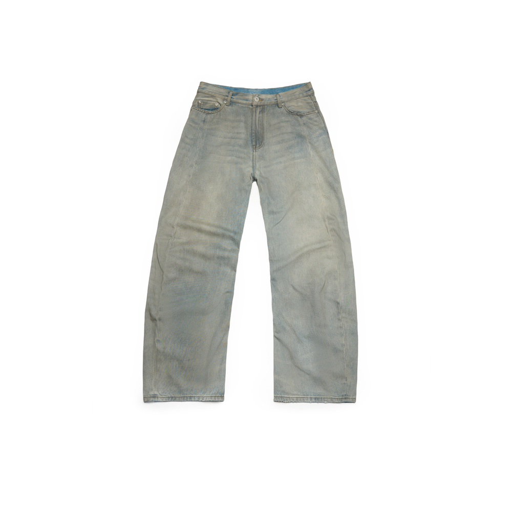 Джинсы Nothomme Monterest Limited Edition Vintage Washed and Distressed Curved Blade Jeans "Dirty Blue"