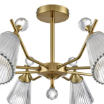 8046/8C CLASSI LN26 107 латунь/прозрачное стекло Люстра потолочная Е14 8*40W 220V AURICA