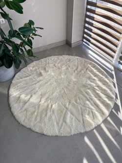 Ковер шкура натуральная овчина меховой