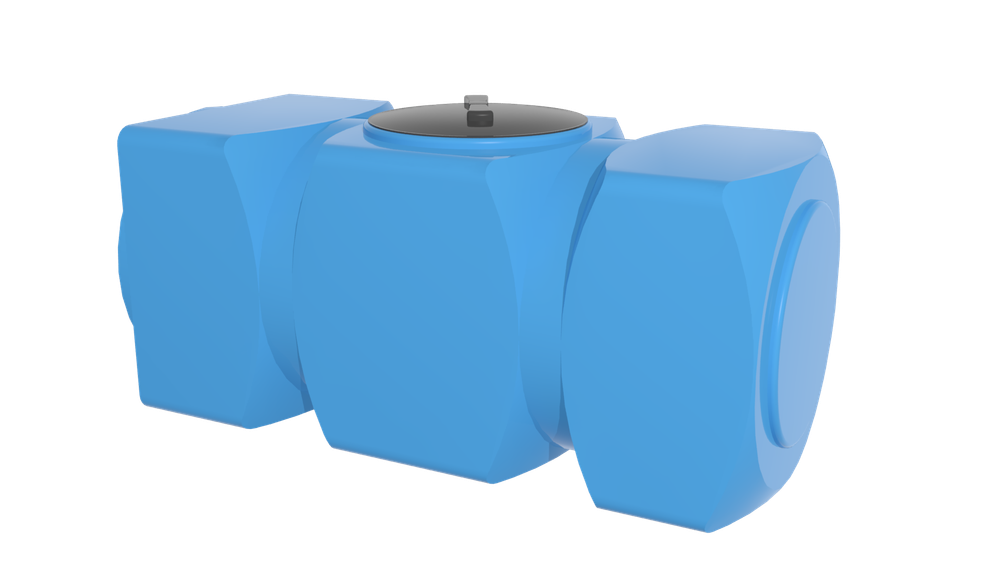 Емкость К 500 Ирпласт прямоугольная 500 л. горизонтальный (1450x650x650см;23кг;голубой) - арт.560340