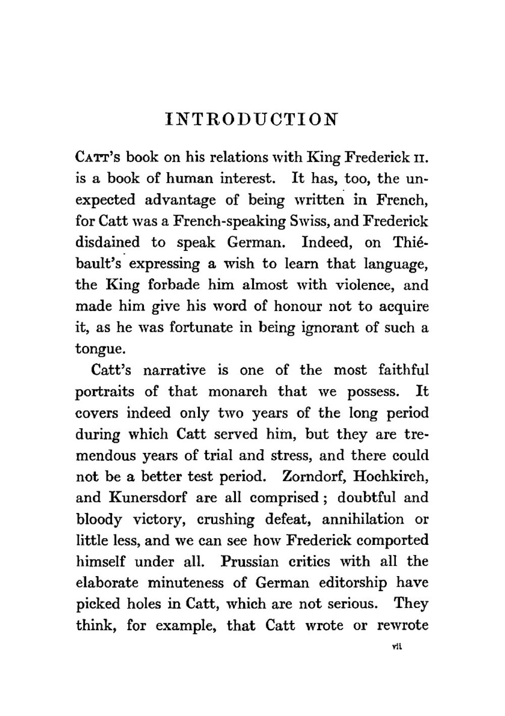 Frederick the Great, the memoirs of his reader, Henri de Catt (1758-1760). Vol. 1 | Flint F. S.