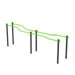 W360 GTO Брусья разноуровневые изогнутые (подходит ОВЗ) ZAVODSPORTA