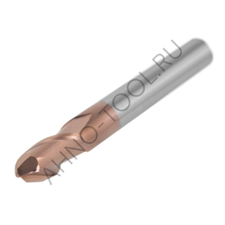 Фреза монолитная твердосплавная BRGM-2B-R3.5 HRC55 AHNO