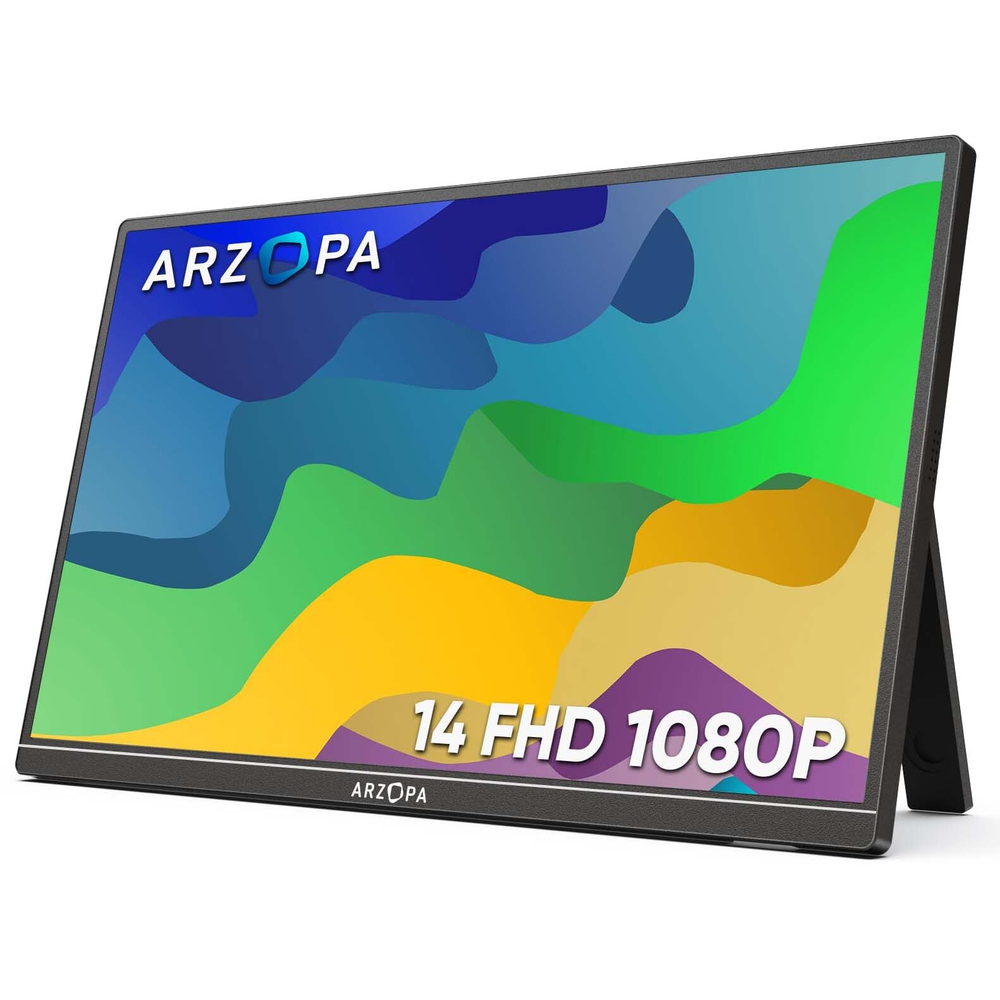14" Портативный монитор с встроенной ножкой A1S FHD IPS 1920x1080, 60 Гц