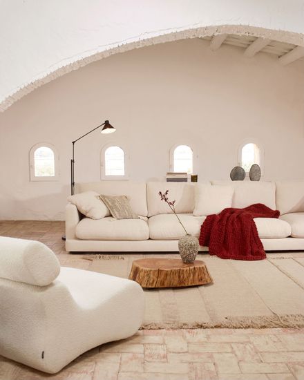 Gala 6-местный диван бежевого цвета 390 см