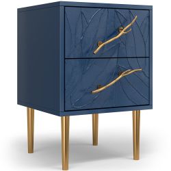 Тумба Арт Колор leaves Стайл Голд Королевский синий