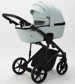 Детская коляска Adamex Mobi 2 в 1 M-TK27 (СЕРО-ЗЕЛЕНЫЙ)