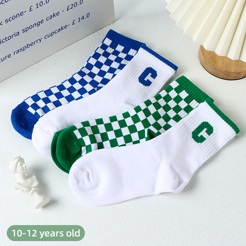 Носки "Шахматная доска" 20-22 см, 2 пары