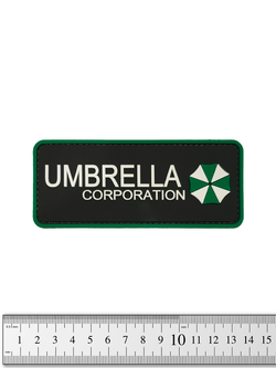 Шеврон Umbrella Corporation лента PVC 12 см. Зелёный
