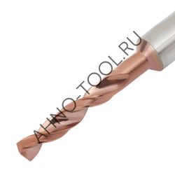 Сверло  3.2мм  твердосплавное 3D без подвода СОЖ. SP-X800030320 VHM AHNO по стали, чугуну, нерж. и ж