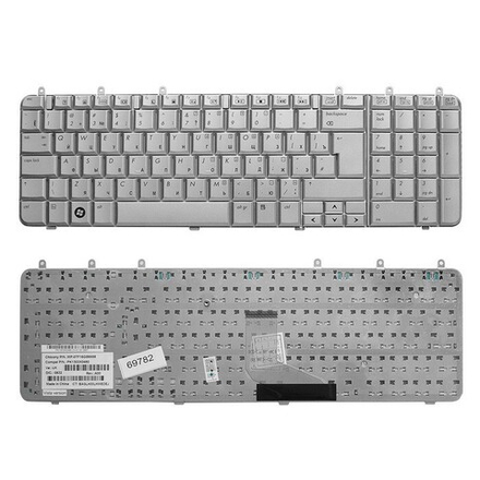 Клавиатура для ноутбука HP Pavilion DV7-1000 DV7-1100 DV7-1200 Series Silver Серебристая