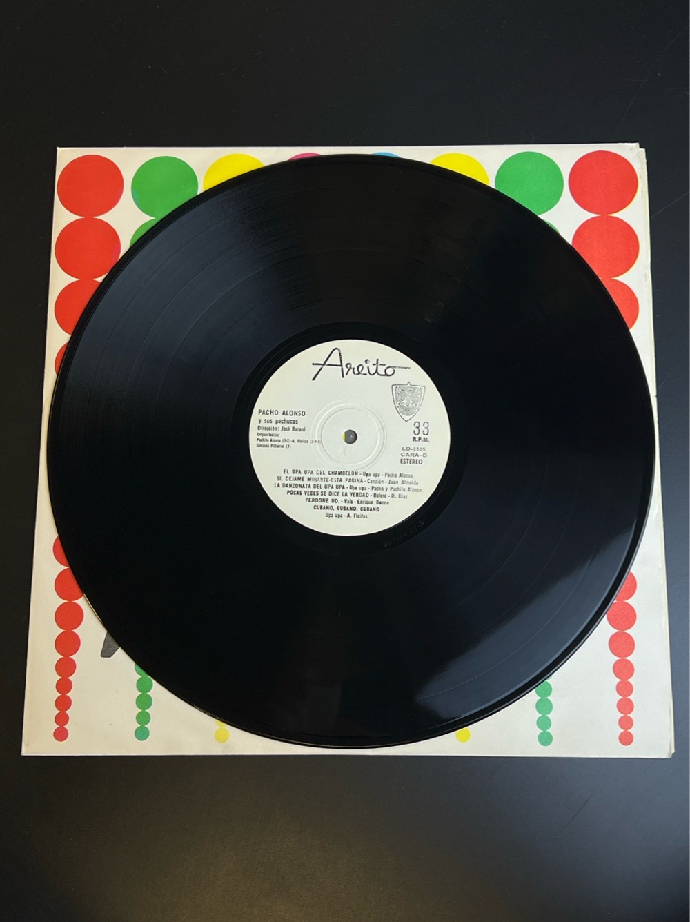 LP Pacho Alonso ‎– Ritmo A Lo Pacho. Виниловая пластинка 12 дюймов. Куба 1975 год.