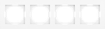 Рамка 4-я, глянцевый белый, серия A07