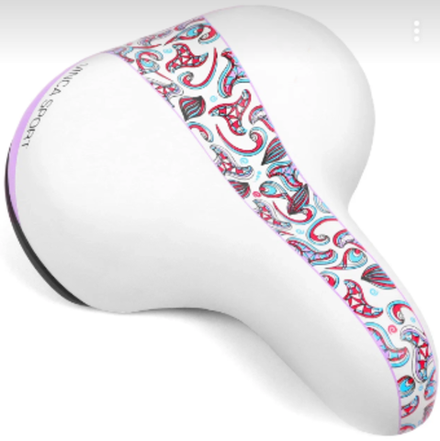 Седло комфортное, 250*200мм, белое, Vinca Sport VS 129 white