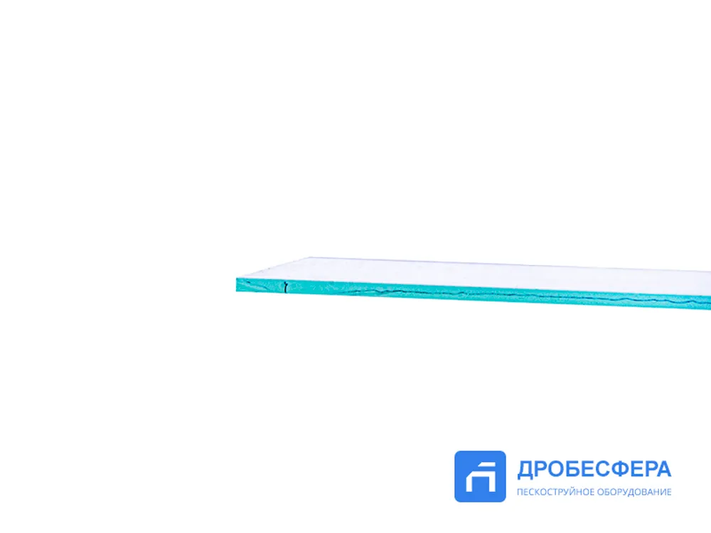 Стекло наружное 180х125х4 мм для шлема пескоструйщика Vector арт. 52010