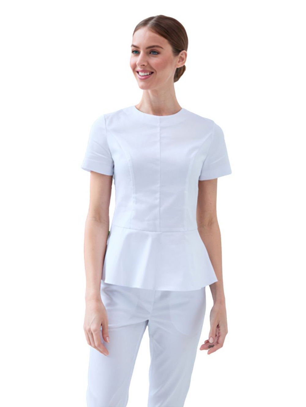 Туника медицинская женская Dr. Nice DRN477 "Алекс", с коротким рукавом, розовый, 42