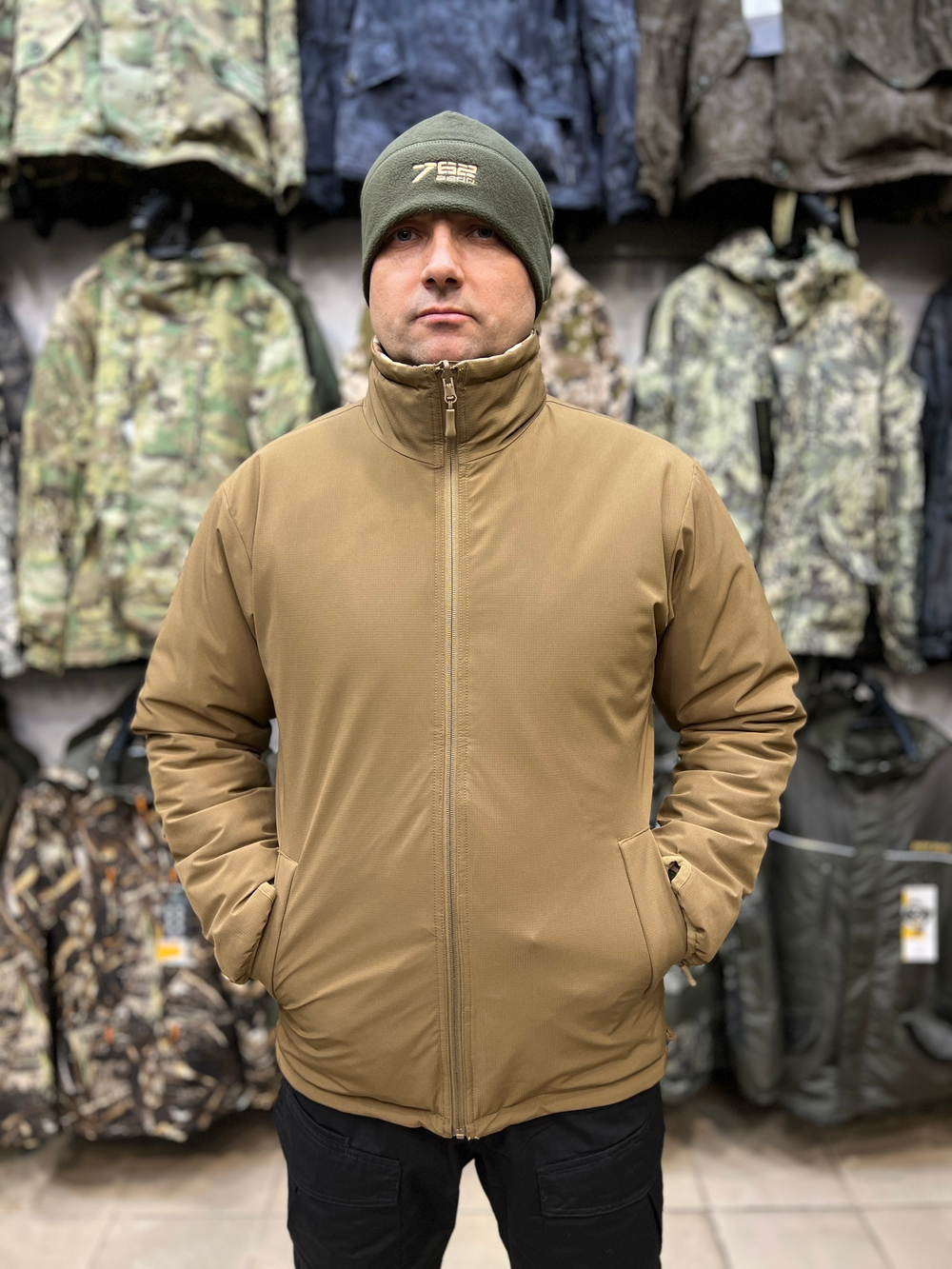 Куртка Двухсторонняя, GONGTEX Мультикам Песок