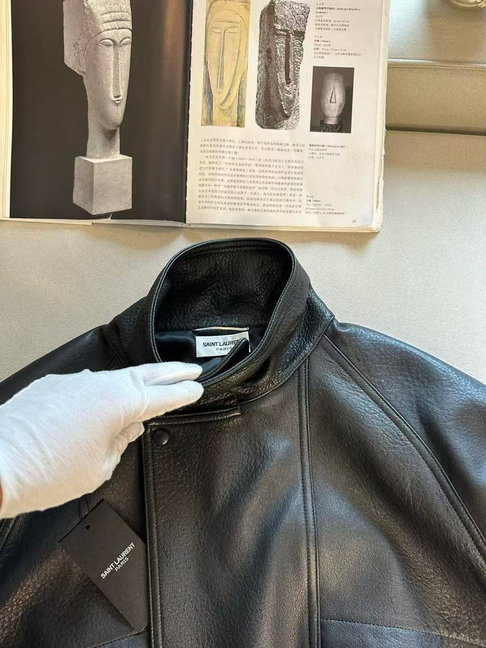 Кожаная куртка Yves Saint Laurent, арт. 485627335
