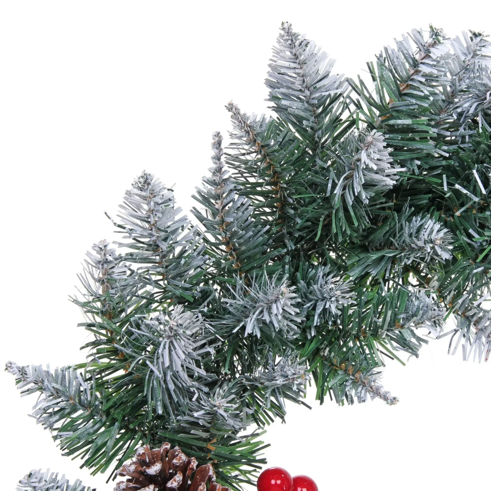 Венок хвойный новогодний «Рождество» 50 см, ПВХ (SQ747-50)