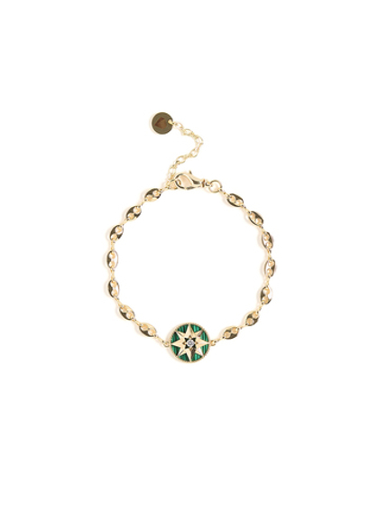 Браслет "Green gess" Gold