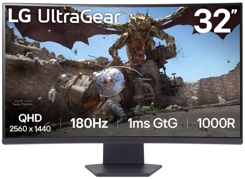 Монитор 31,5" LG UltraGear 32GS60QC-B