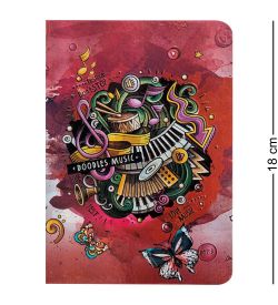 BM-05/3 Блокнот сред. «Звуки музыки» (3D твердая обложка)