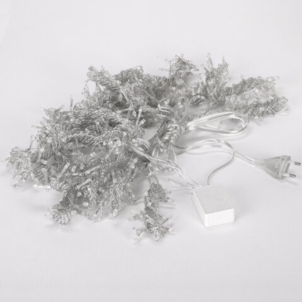 Электрогирлянда-занавес комнатная "Штора" 3х3 м, 400 LED, холодный белый, 220 V, ЗОЛОТАЯ СКАЗКА, 591335