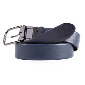 Ремень мужской Piquadro Black Square черно-синий из натуральной кожи (CU4877B3/NBLU2)