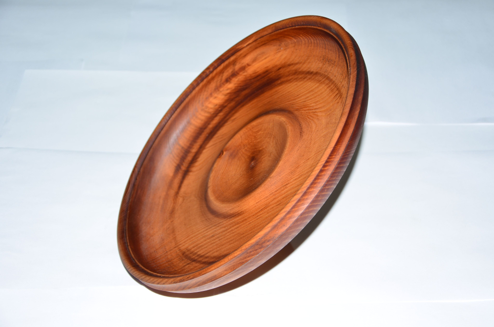 Деревянная тарелка Art of Siberia блюдо из сибирского кедра 285 мм. T1