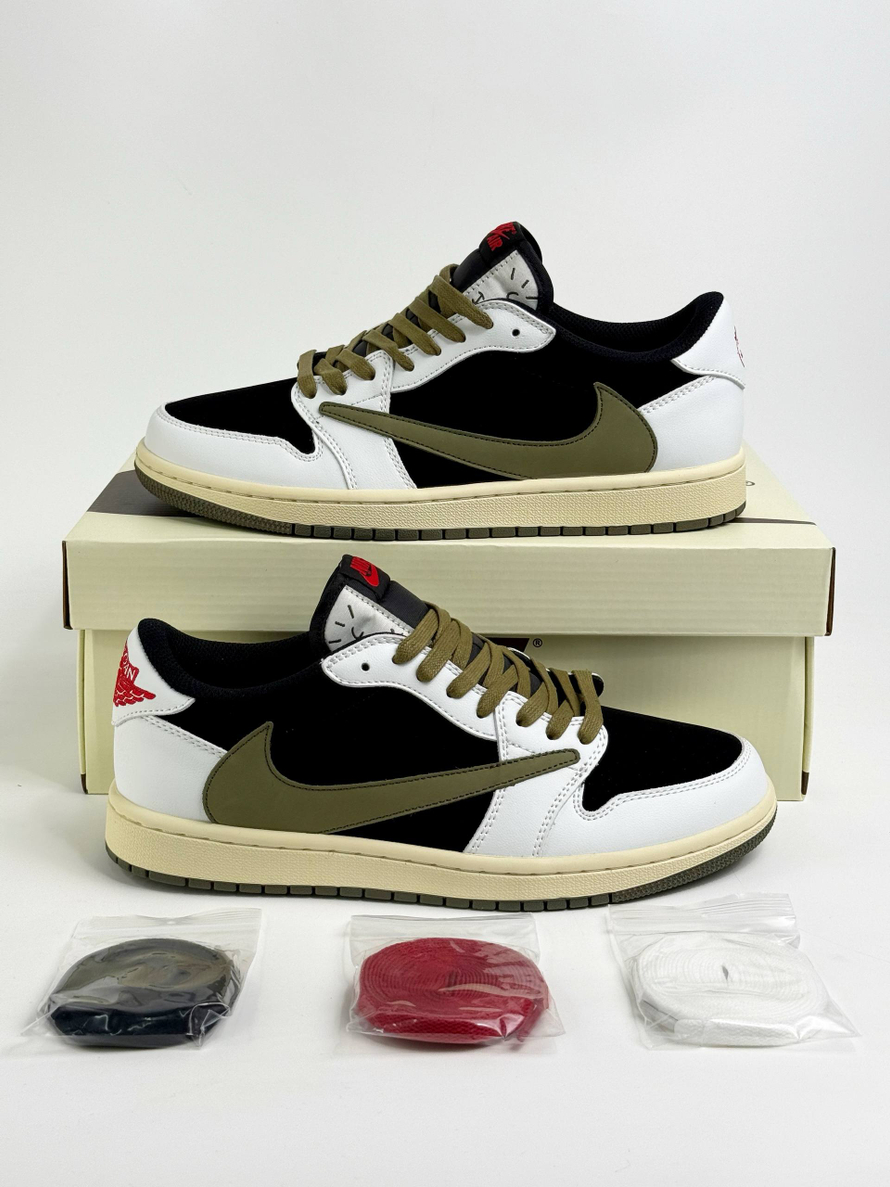 Кроссовки Nike Air Jordan 1 Low #B262 (зел.)