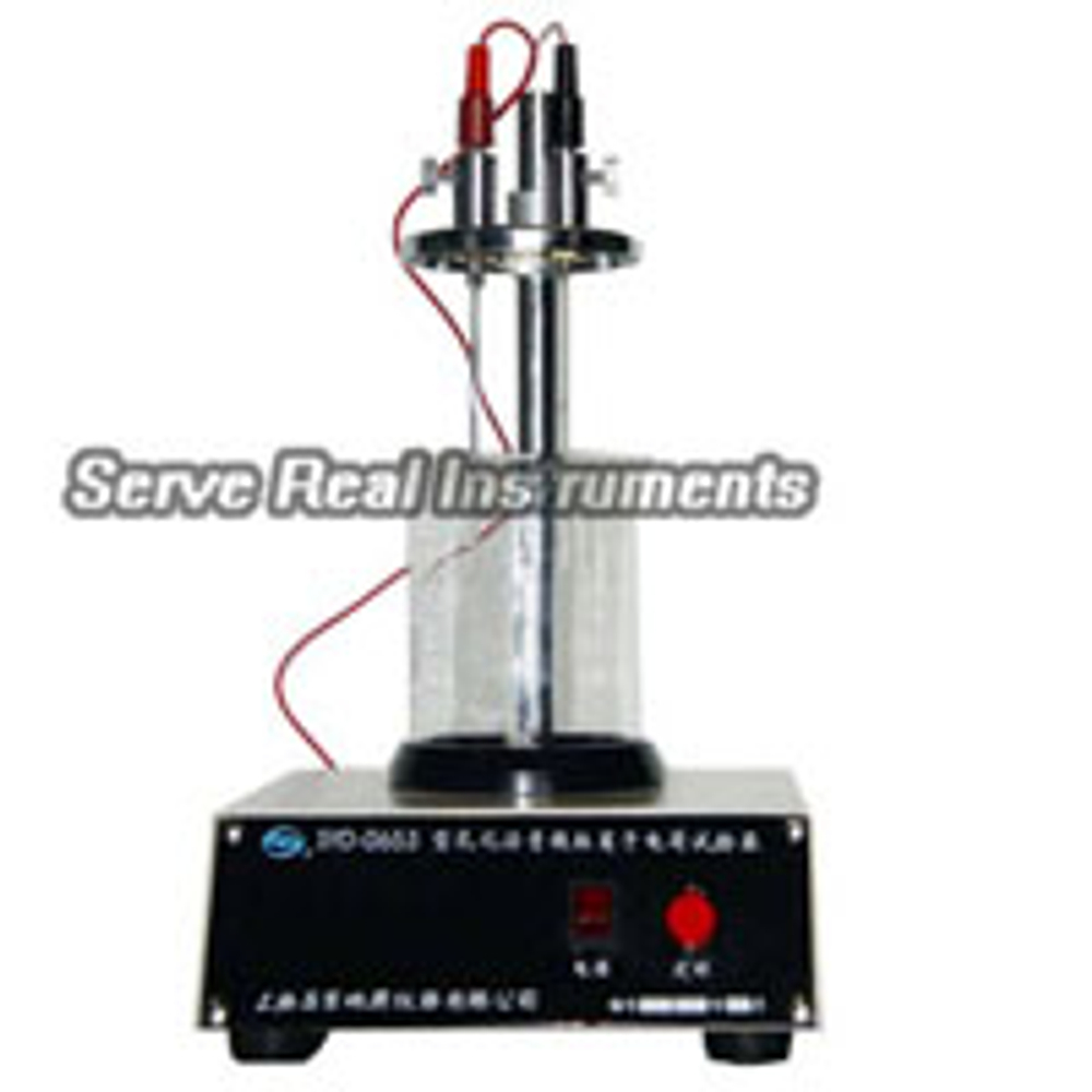 Emulsified asphalt particle ionic charge tester