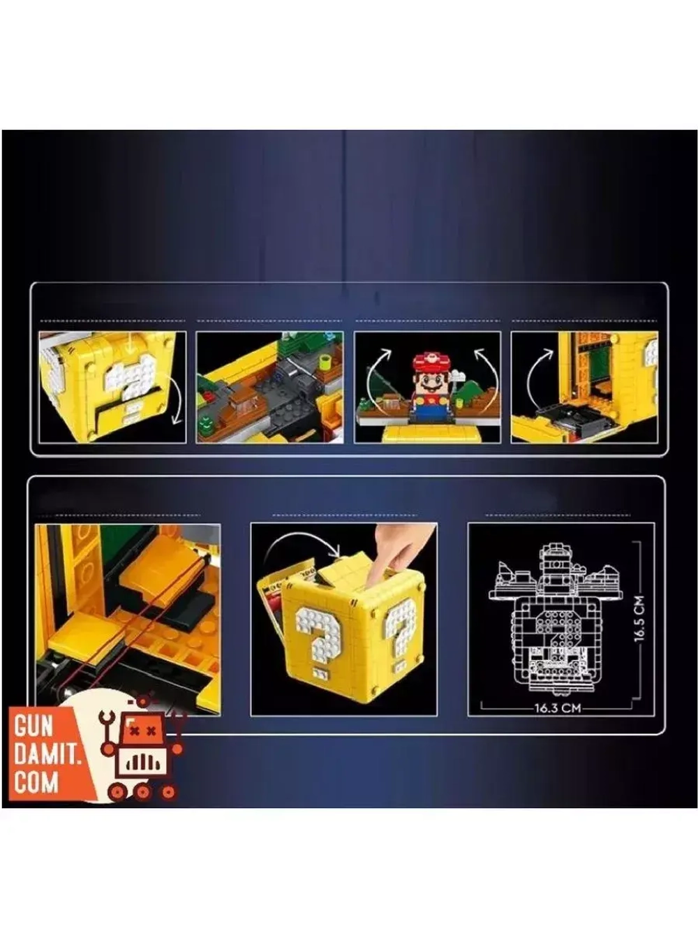 Конструктор Марио Блок Знак вопроса 788 деталей