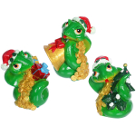 Фигурка новогодняя «Змея с подарками» 7*7*11 см, микс