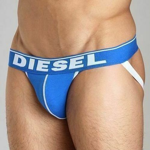 Мужские трусы джоки синие Diesel Fresh and Bright Divine Jockstrap Blue DIS0108