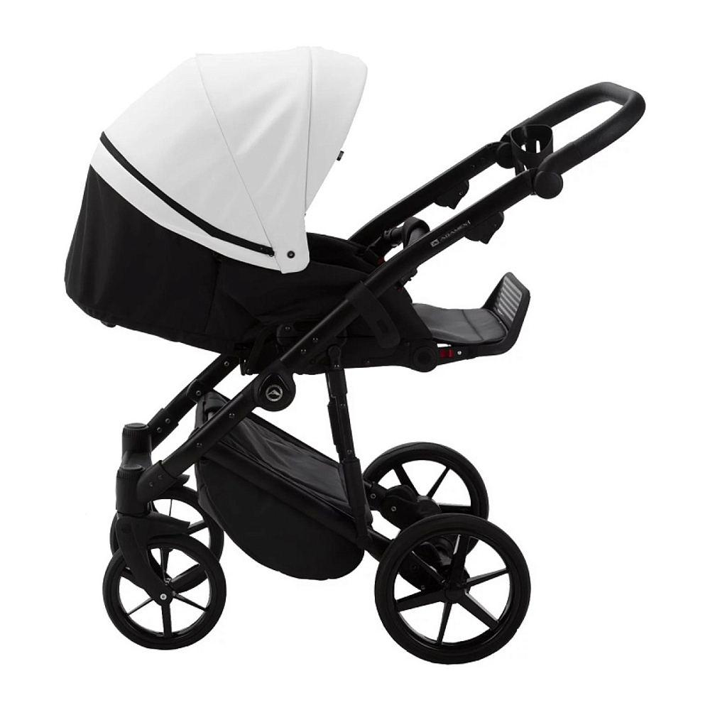 Детская коляска Adamex Mobi Deluxe 2 в 1 M-SA01 (БЕЛАЯ КОЖА)