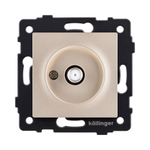 Розетка спутниковая SAT, золотой Kollinger REA-020GD для Aspekt, Eleganz, Reflex