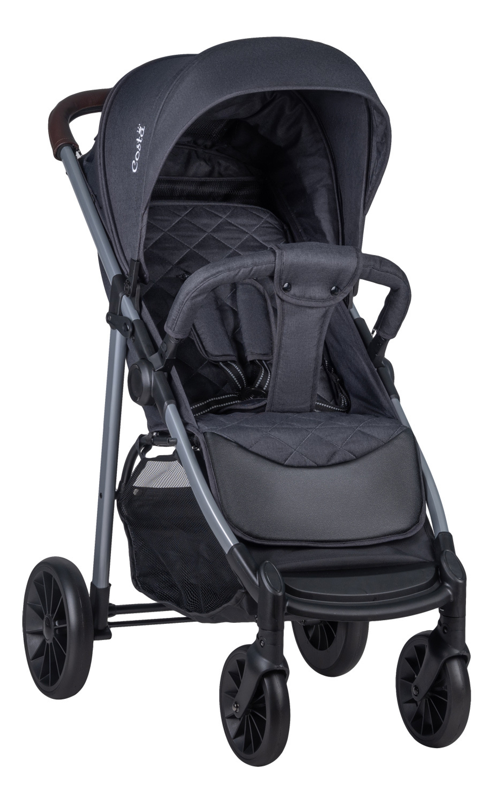 Коляска детская прогулочная COSTA Jenny + Стальной серый Артикул: JE-013