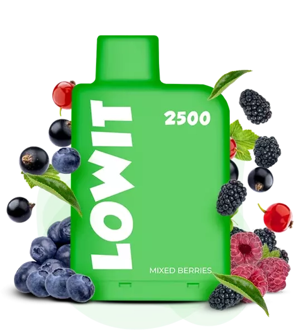 ELFBAR LOWIT 2500 Puffs | Liquid Pod Cartridge - Mixed Berries (5% nic)