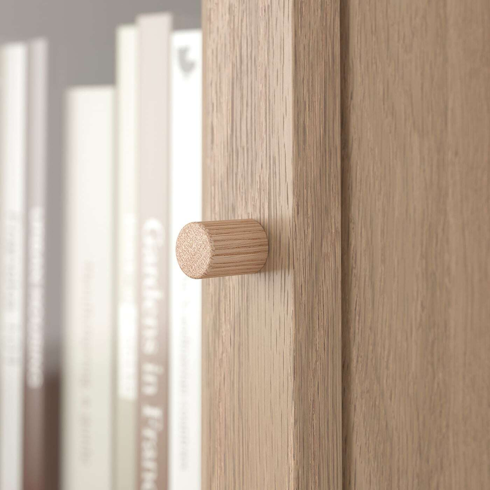 IKEA OXBERG  (ИКЕА ОКСБЕРГ)  -  Стеклянная дверь, имитация. дуб, 40x35 см