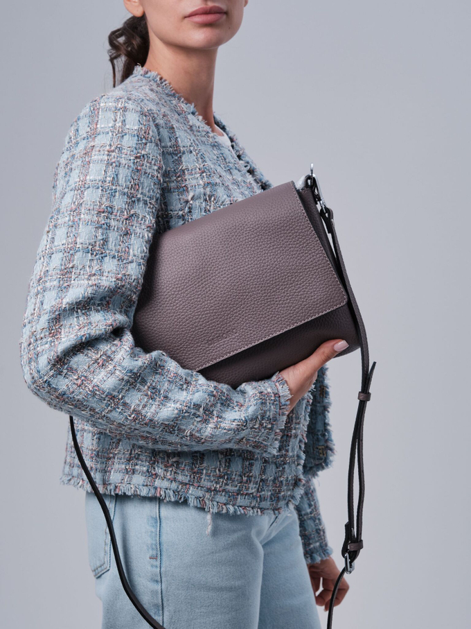 Сумка кожаная на плечо Deboro 30181 акула