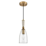 8284/1A SUSPENTIONI LN26 389 античная бронза/прозрачный, металл/керамика/стекло Подвес Е14 1*40W 220V DERBI