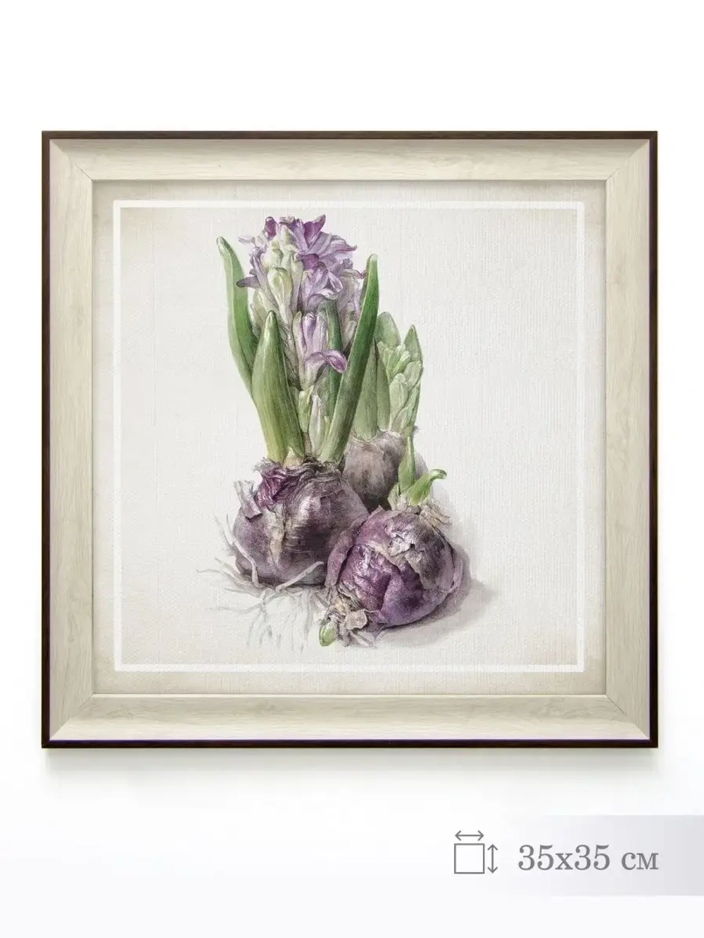 Картина на натуральном холсте "Весенний прованс" 35*35 см