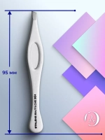 Пинцет для бровей BEAUTY & CARE 20 TYPE 4 скошенные кромки
