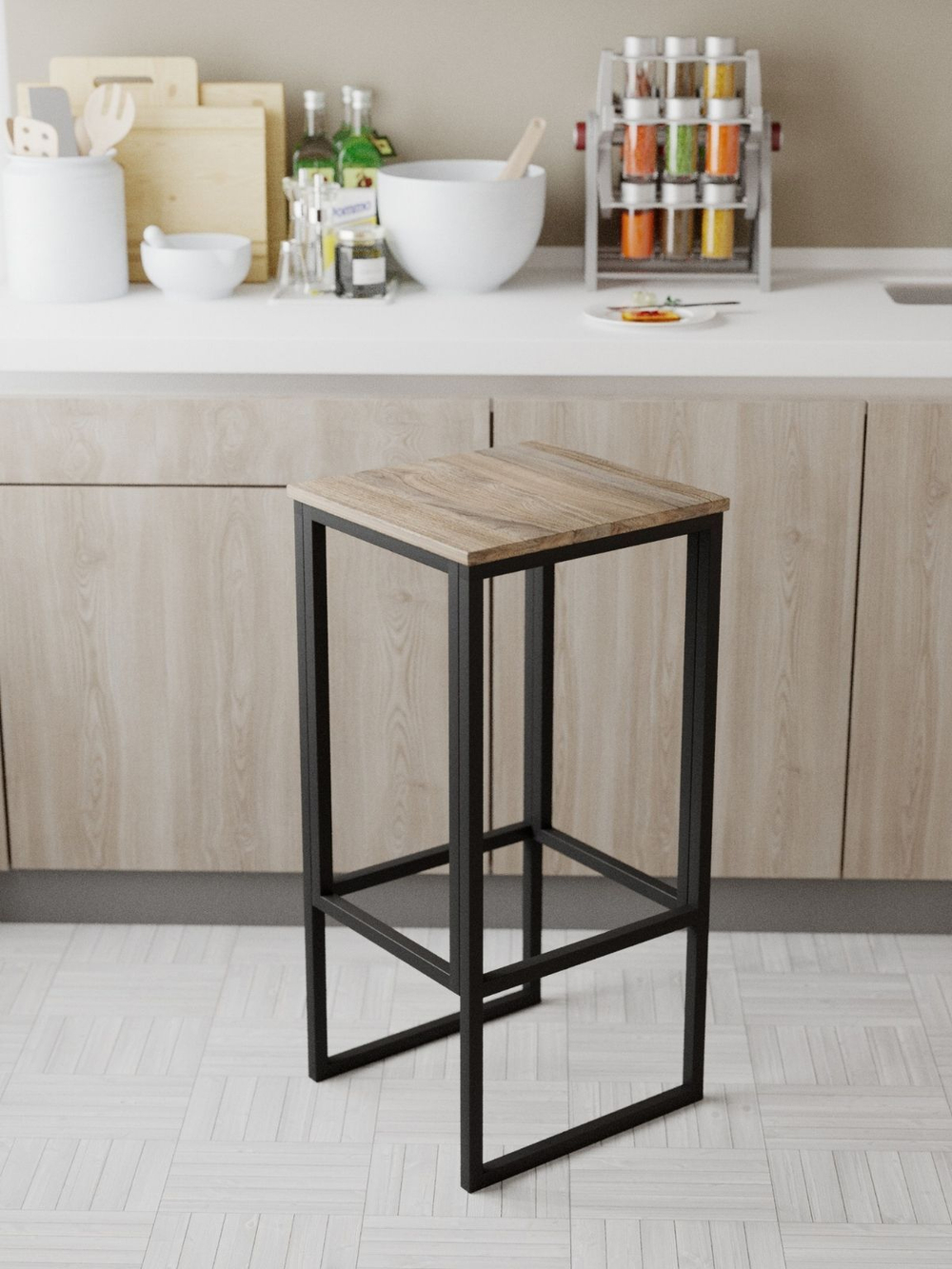 Барный стул для кухни лофт MAXIMUS