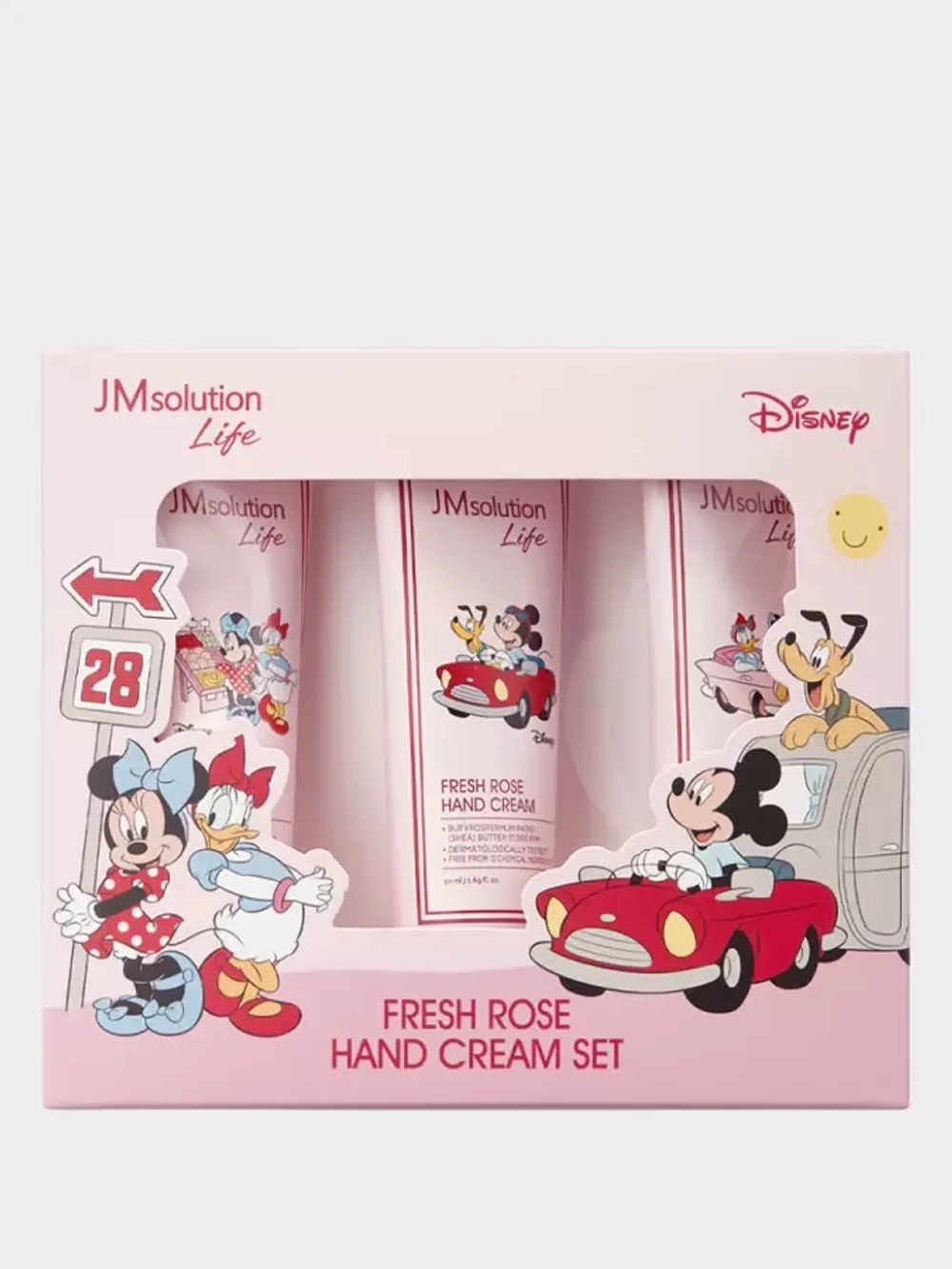 Подарочный набор кремов для рук с ароматом розы JMSolution Life Disney Fresh Rose Hand Cream Set