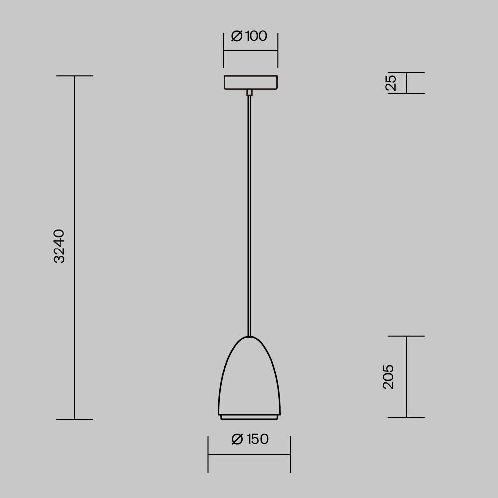 Подвесной светильник Maytoni MOD430PL-01CM