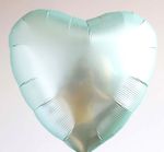 AN Шар сердце 18"/46 см, сатин Mint Green (Мятный) (БГ-15)