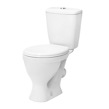 САНИТА Унитаз-компакт Эталон стандарт, косой выпуск, 615*360*760 мм