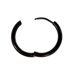 Серьга кольцо черное (2,0*14 мм)